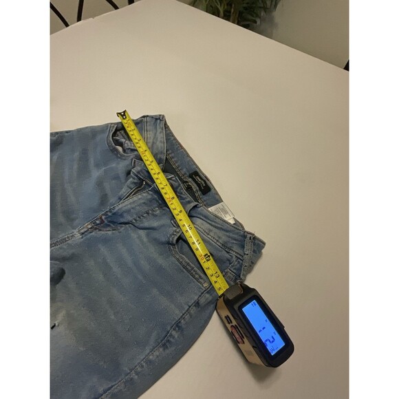True Religion Jeans size 27 Mid rise Super Skinny Blue Wash Plus Top Gray Xs - Picture 8 of 11